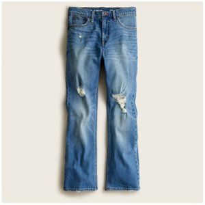 J. Crew Petite 9" demi-boot crop jean in Christy wash; 28 Petite